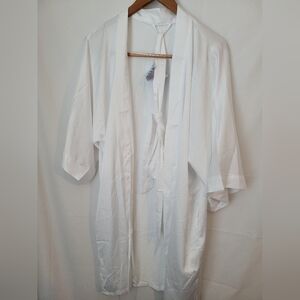 NWT White L Wedding Satin Robe Bride to Be